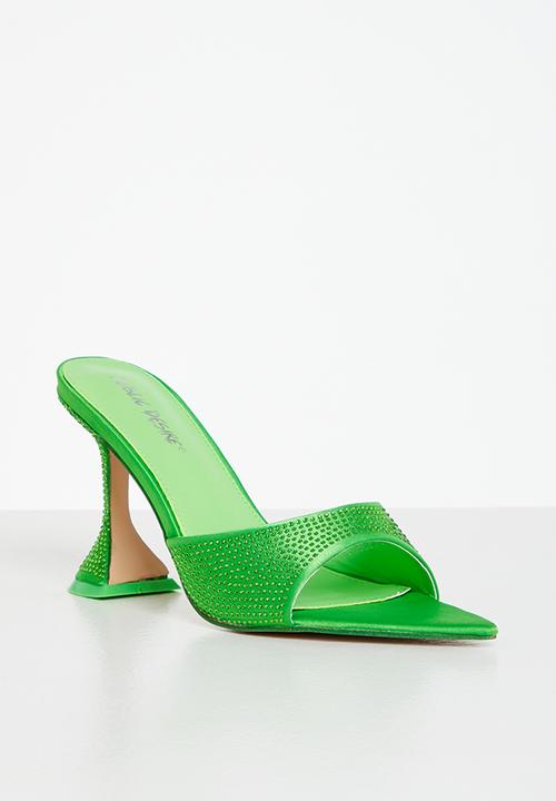 Public Desire - Duchess mule - lime satin