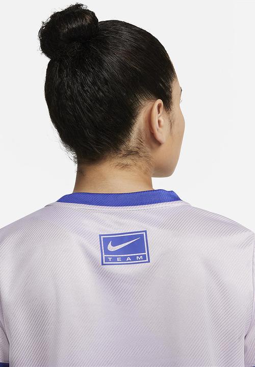 Nike - W nk df swoosh run ss top - doll & lapis