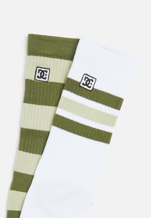 DC - Dc stripe crew 2pk - ivy green