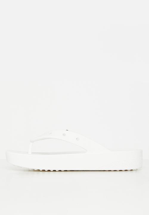 Crocs - Classic platform flip w - white