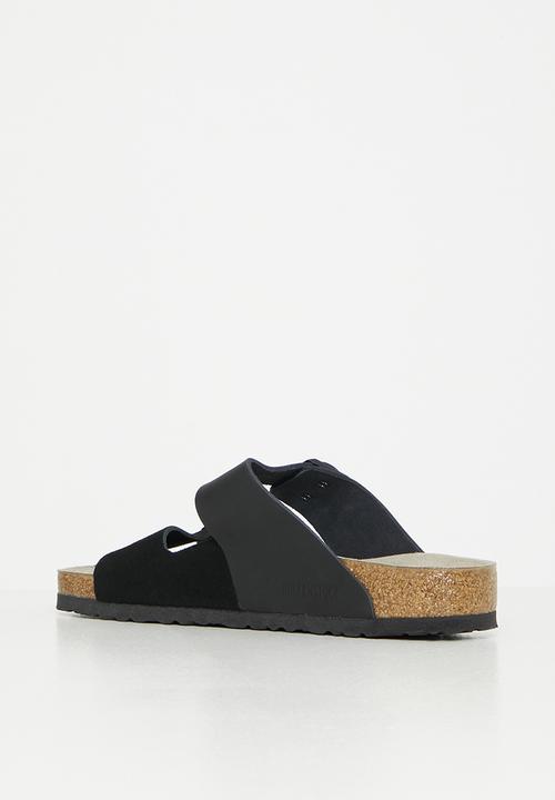 Birkenstock - Arizona split suede/leather - black