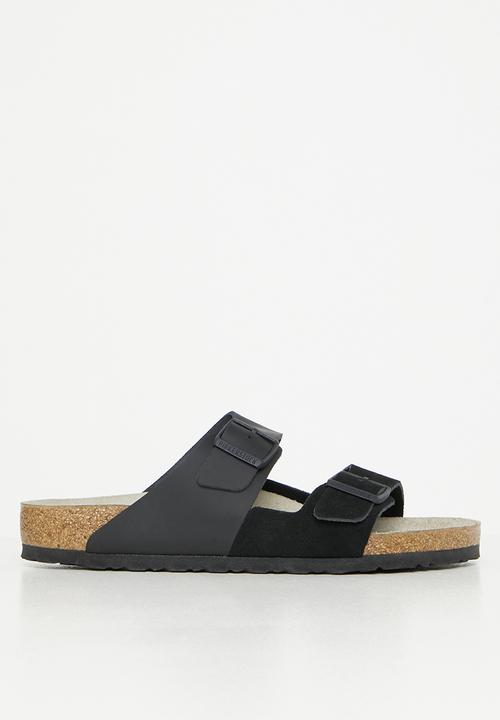 Birkenstock - Arizona split suede/leather - black