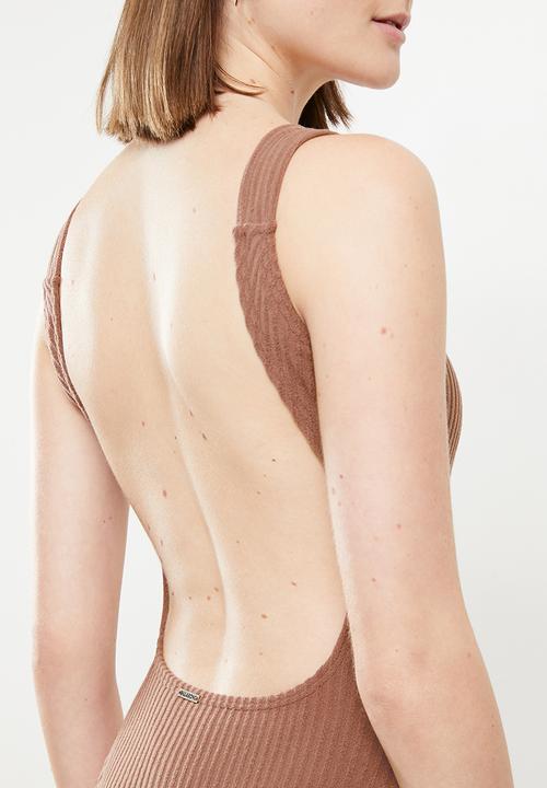 Billabong  - Terry rib square tanker - cocoa