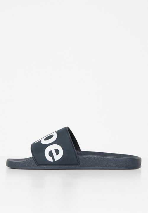 SUPERGA - 1908 Slides polysoft - navy & white