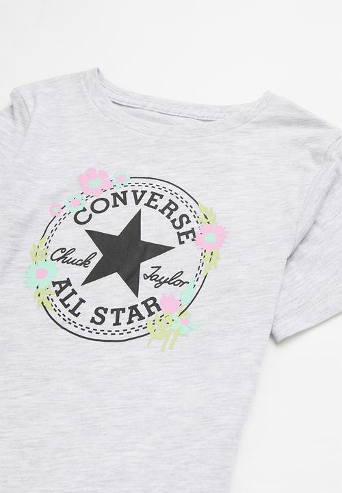 Converse - Cnvg elongated tee & biker set - black