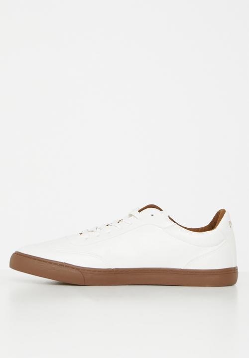 POLO - Basic gumsole sneaker - white