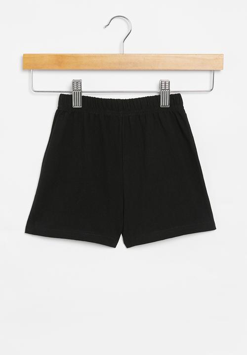 Pop Candy - Elastic waist shorts - black