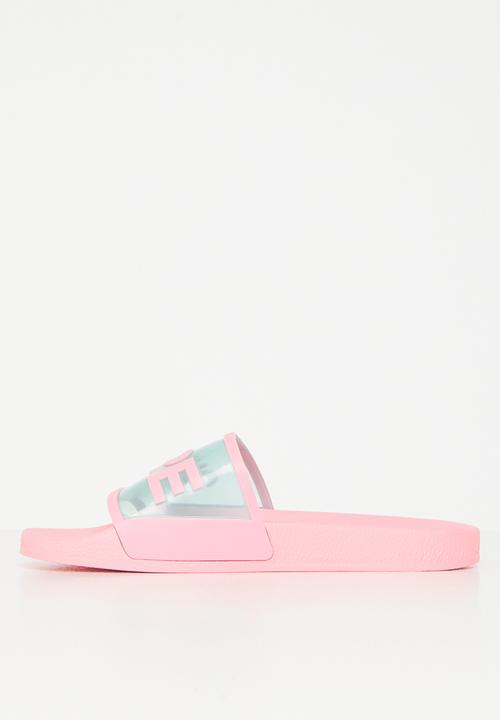 SUPERGA - 1908 Slides clear id - a3l pink green water