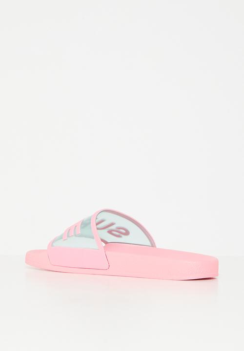 SUPERGA - 1908 Slides clear id - a3l pink green water