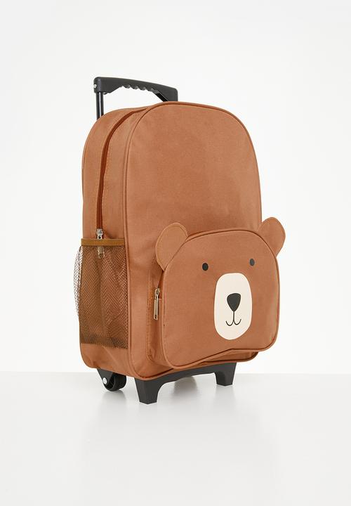 H&S - Bear roller bag - brown