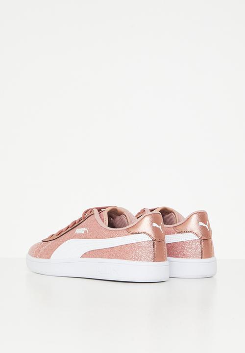 PUMA - Puma smash v2 glitz glam jr - rose gold-puma white