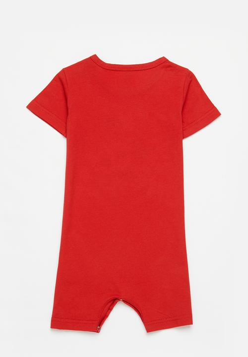 Superbalist - Boys printed romper - red