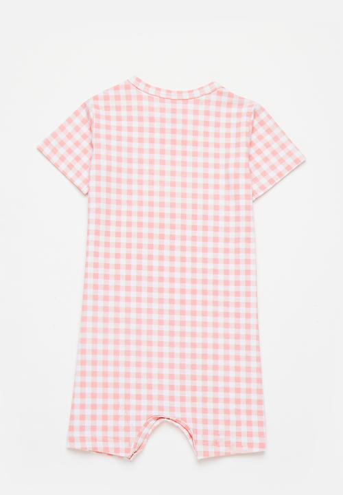 Superbalist - Printed romper - white & pink