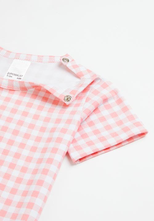 Superbalist - Printed romper - white & pink