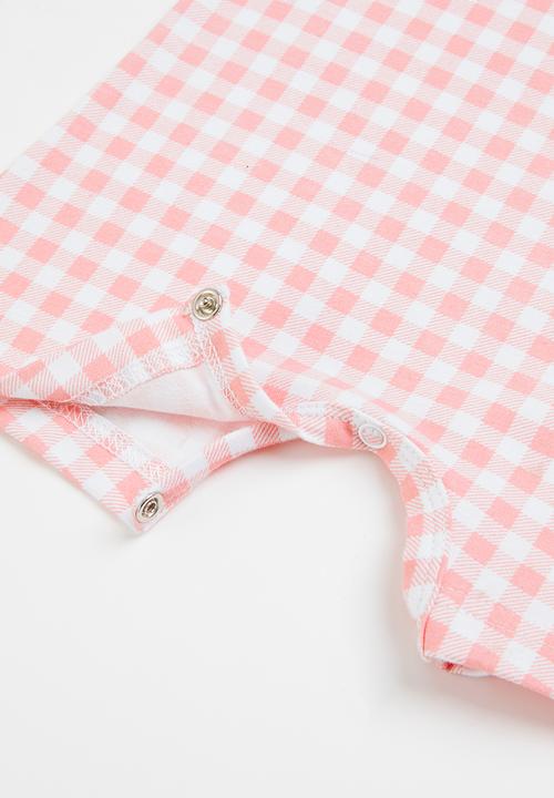 Superbalist - Printed romper - white & pink