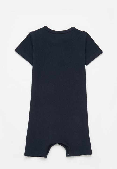 Superbalist - Boys printed romper - navy