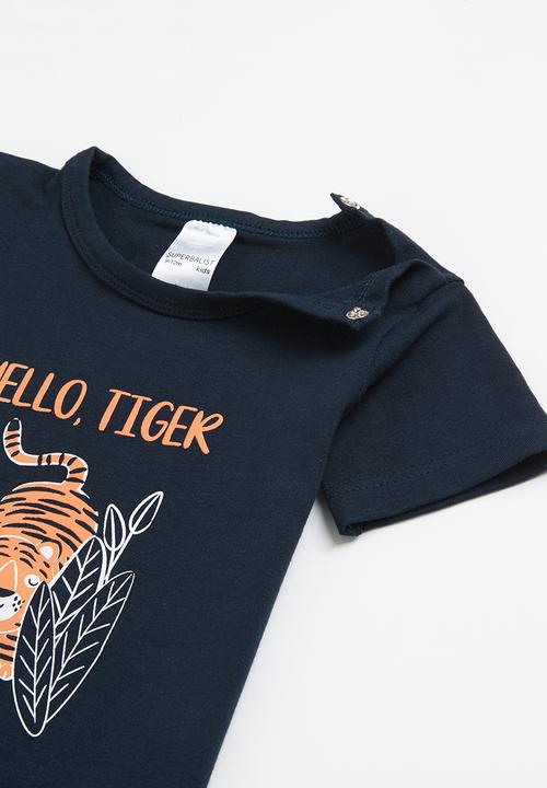 Superbalist - Boys printed romper - navy