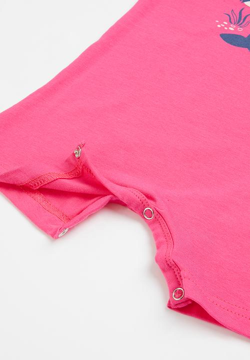 Superbalist - Girls printed romper - pink