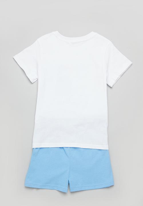 Superbalist - Printed pj set - white & blue