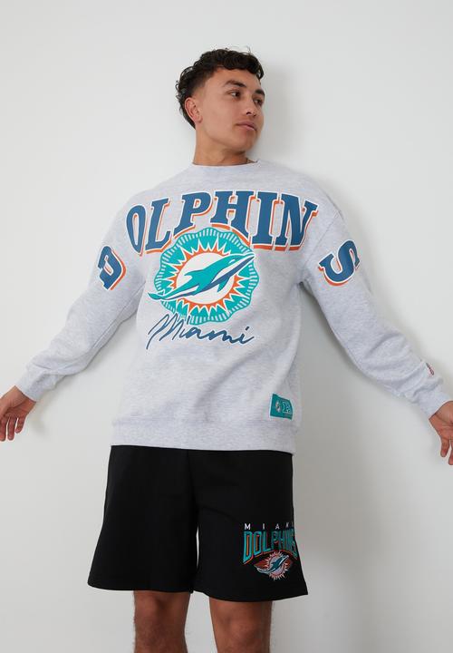 Factorie - Oversized nfl crew - lcn nfl silver marle/dolphins super script