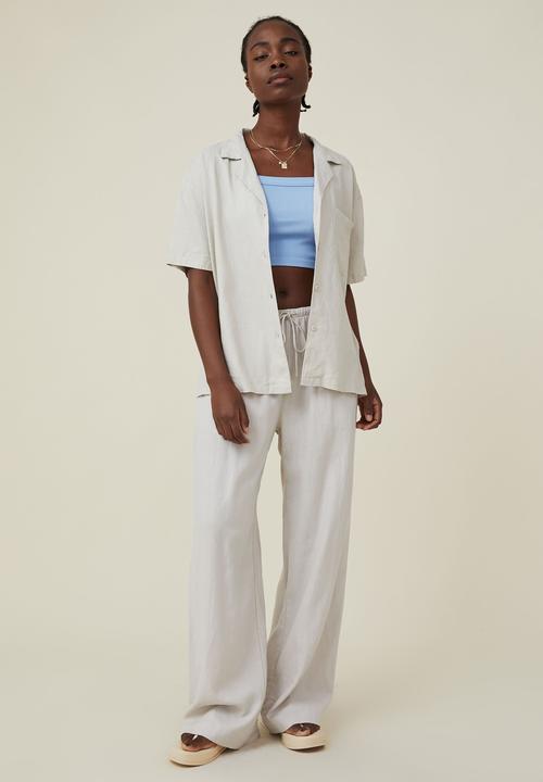 Cotton On - Haven short sleeve shirt - stone