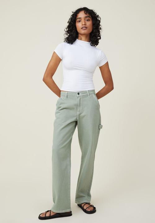Cotton On - Nadia mock neck short sleeve top - white