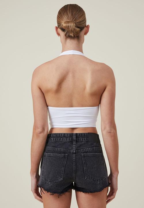 Cotton On - Sculpted halter top - white