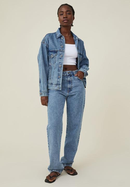 Cotton On - The oversized denim jacket - offshore blue