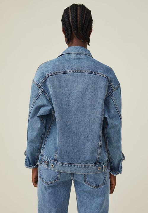 Cotton On - The oversized denim jacket - offshore blue
