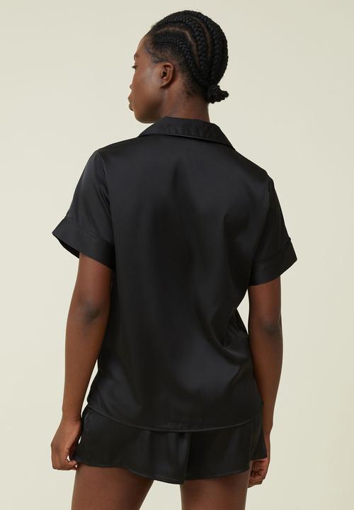 Cotton On - Body satin sleep set - black