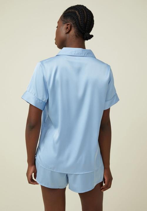 Cotton On - Body satin sleep set - silky blue