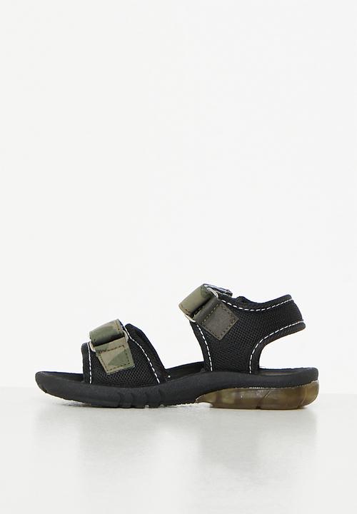 Pierre Cardin - Camo hook and loop fastener strap sandal - khaki