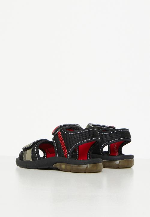 Pierre Cardin - Camo hook and loop fastener strap sandal - khaki