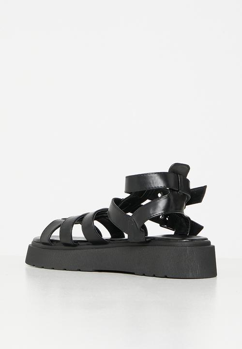 Rock & Co - Levels 1 chunky flatform sandal - black