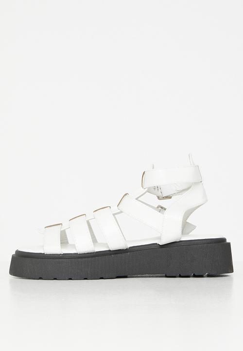 Rock & Co - Levels 1 chunky flatform sandal - white