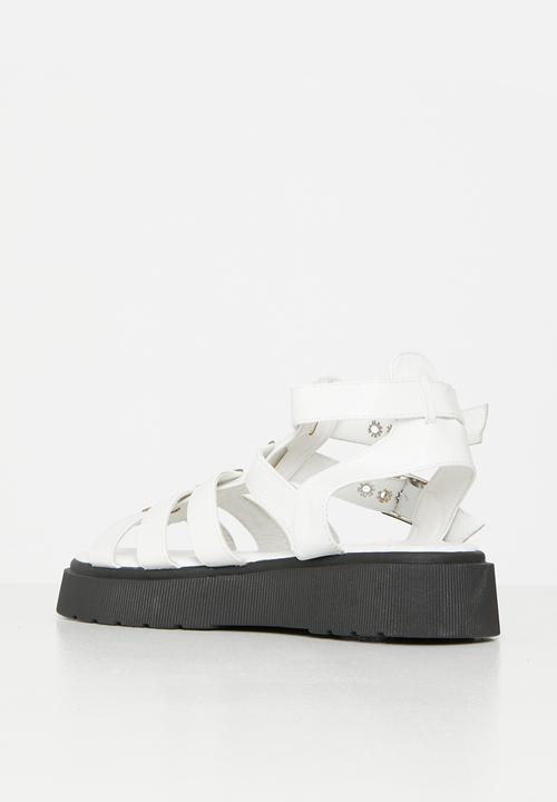 Rock & Co - Levels 1 chunky flatform sandal - white