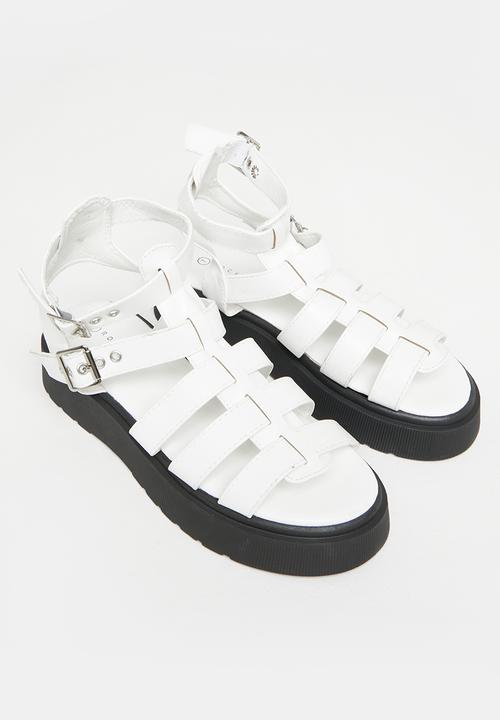 Rock & Co - Levels 1 chunky flatform sandal - white