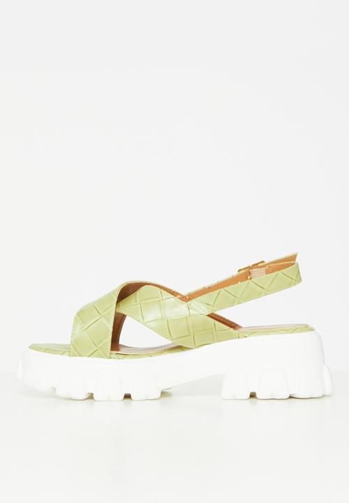 Rock & Co - Temple 1 chunky lug sole sandal - mint