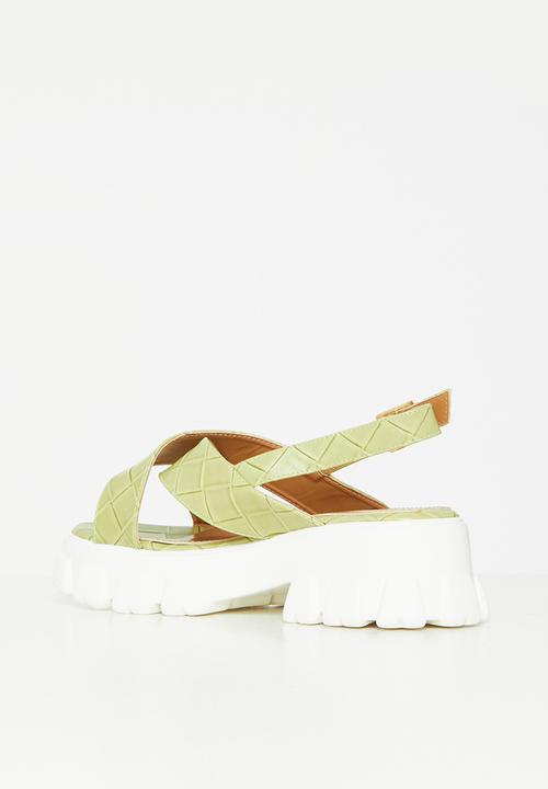 Rock & Co - Temple 1 chunky lug sole sandal - mint