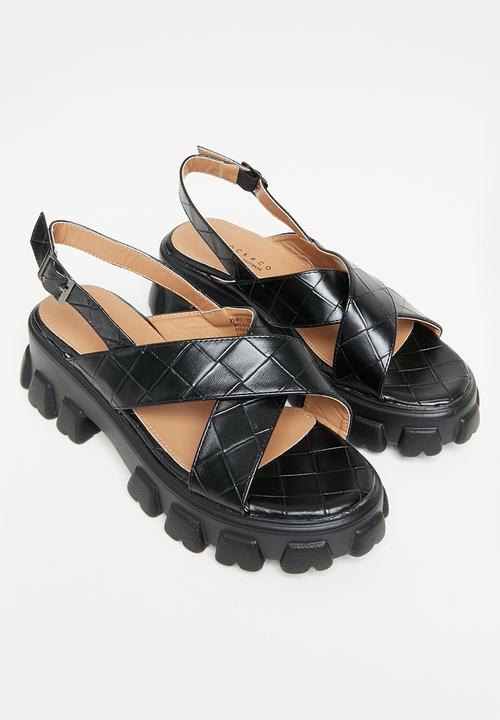 Rock & Co - Temple 1 chunky lug sole sandal - black