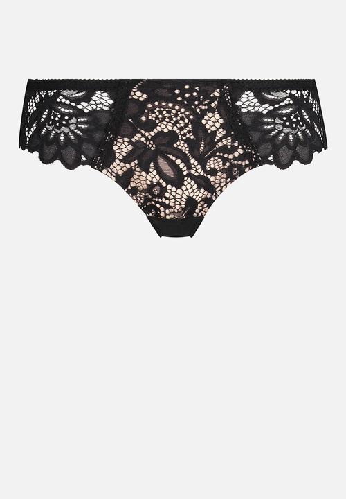 Hunkemoller - Shiloh brazilian shorts panty - black