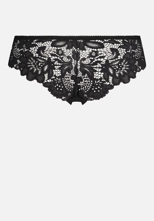Hunkemoller - Shiloh brazilian shorts panty - black