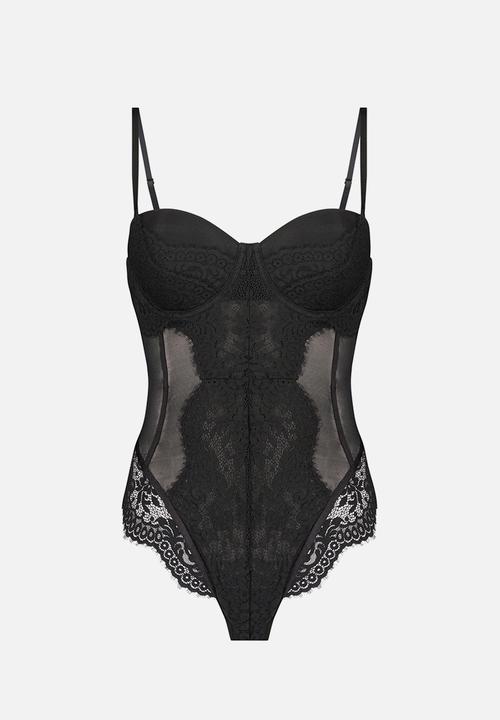 Hunkemoller - Cora cupped body - black