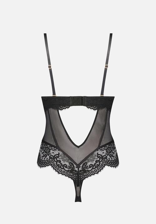 Hunkemoller - Cora cupped body - black