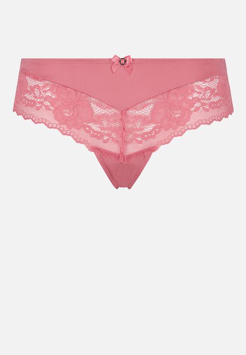 Hunkemoller - Maya brazilian shorts panty - pink