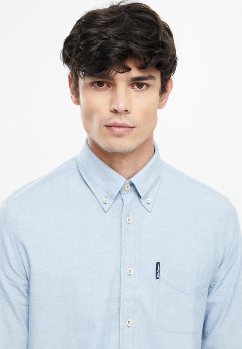 Ben Sherman - Cotton oxford shirt - pale blue