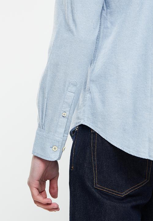 Ben Sherman - Cotton oxford shirt - pale blue