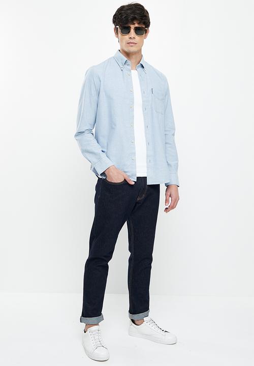 Ben Sherman - Cotton oxford shirt - pale blue