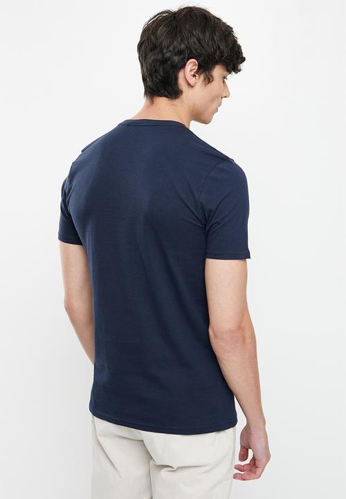 Ben Sherman - Script chq emboss 1 up tee - navy