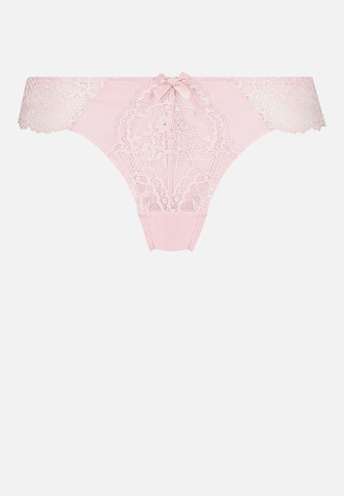 Hunkemoller - Leonie brazilian panty - pink